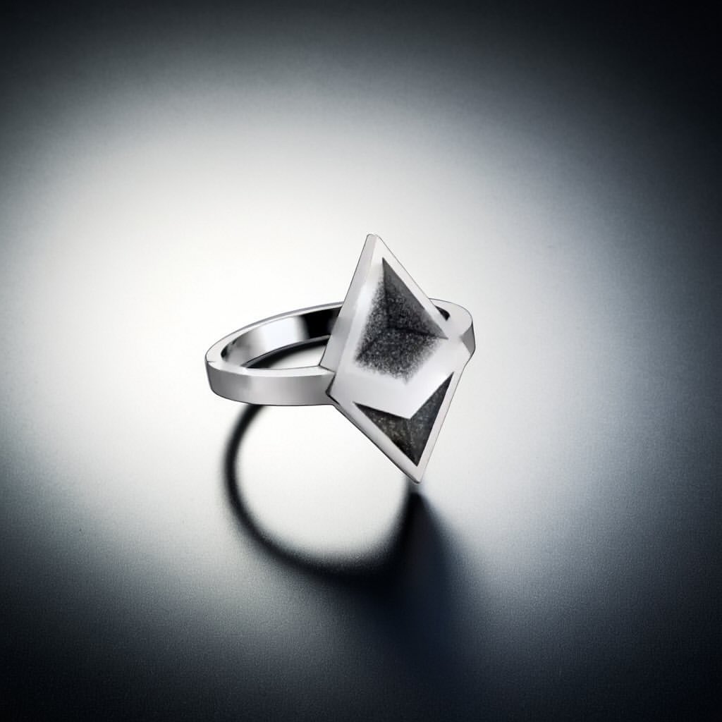Pre-order Silver Ring "Ethereum"