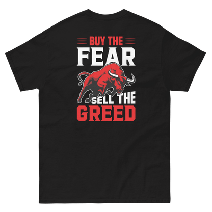"Buy fear, sell greed" T-shirt